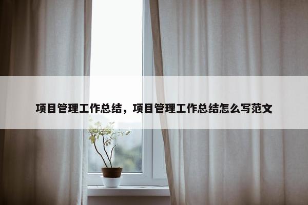 项目管理工作总结，项目管理工作总结怎么写范文